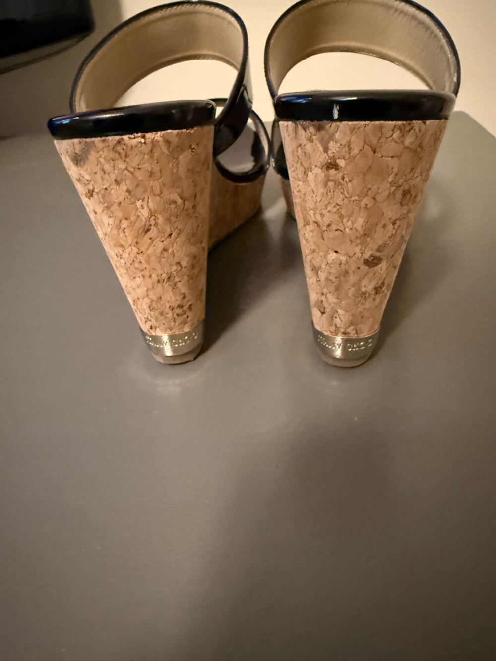 Jimmy Choo Black Patent Double-Strap Mules - Picture 5 of 5